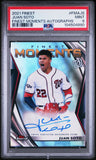 Juan Soto 2021 Topps Finest Moments Autograph PSA 9 Mint