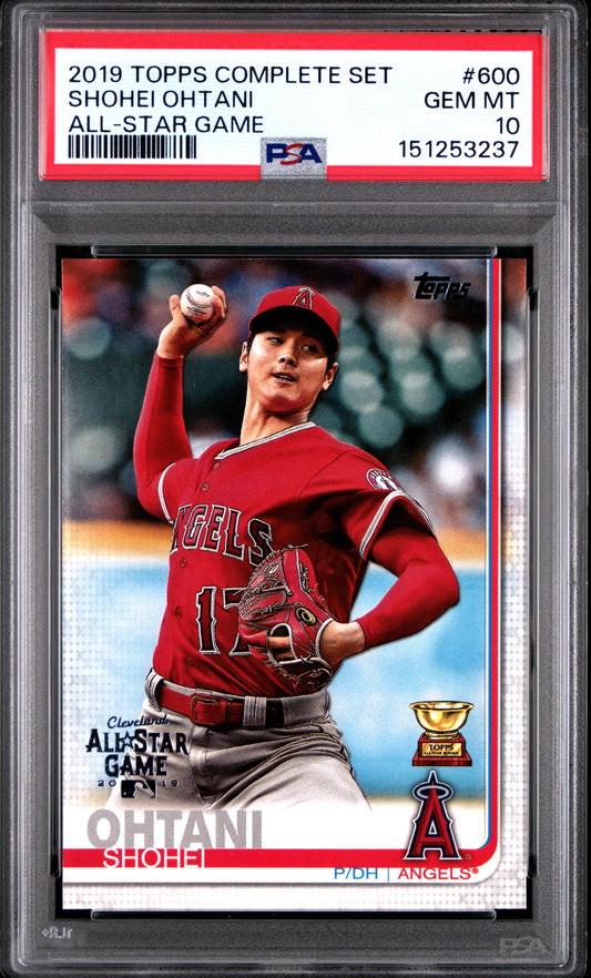 Shohei Ohtani 2019 Topps Complete Set #600 PSA 10 Gem Mint 3237