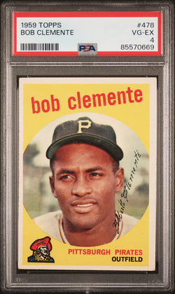 Bob Clemente 1959 Topps #478 PSA 4 Vg-Ex