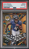 Zay Flowers 2023 Panini Mosaic Razzle Dazzle PSA 10 Gem Mint