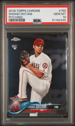 Shohei Ohtani 2018 Topps Chrome Rookie #150 PSA 10 Gem Mint 2345