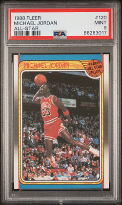 Michael Jordan 1988 Fleer All-Star #120 PSA 9 Mint 3017