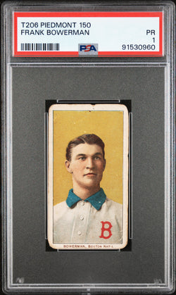 Frank Bowerman 1901-11 T206 Piedmont 150 PSA 1 Poor