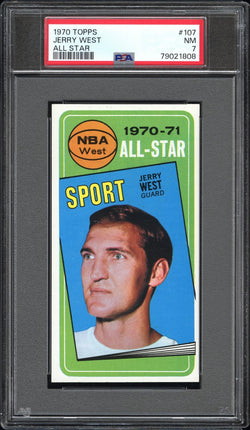 Jerry West 1970 Topps #107 PSA 7 Near Mint