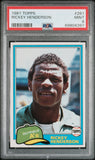 Rickey Henderson 1981 Topps #261 PSA 9 Mint