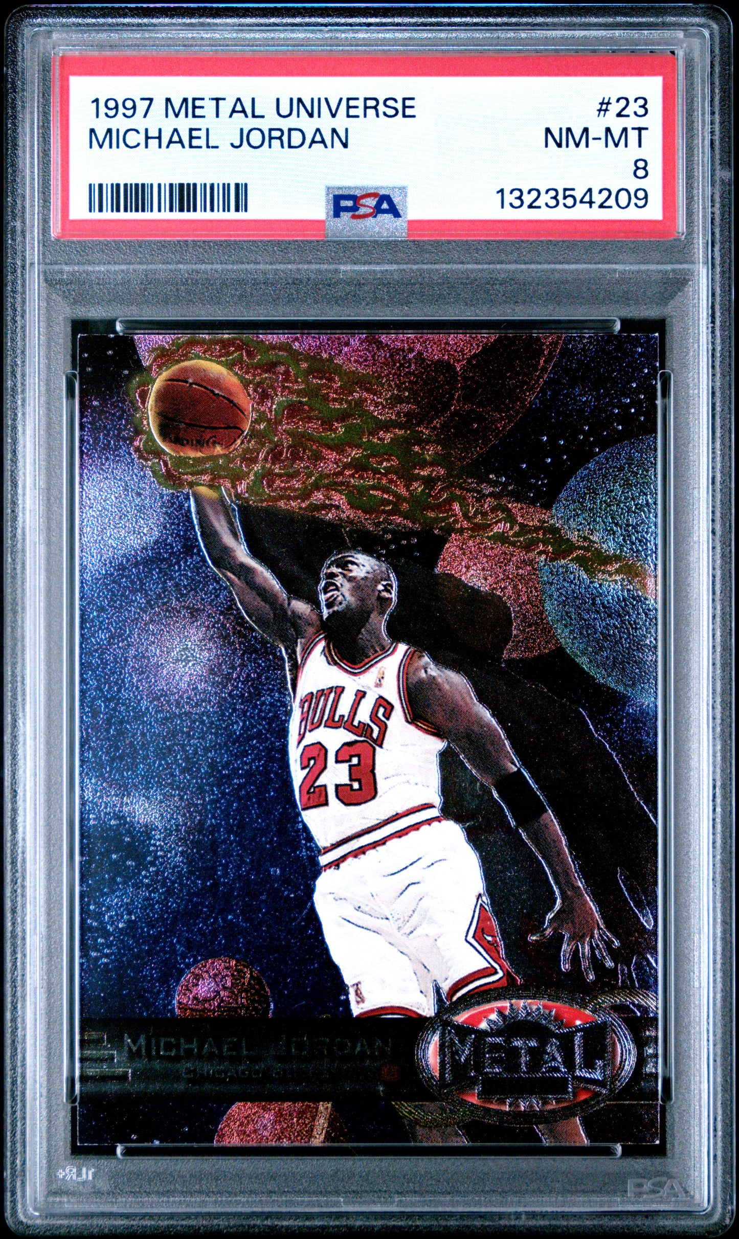 Michael Jordan 1997 Metal Universe #23 PSA 8 Nm-Mint 4209