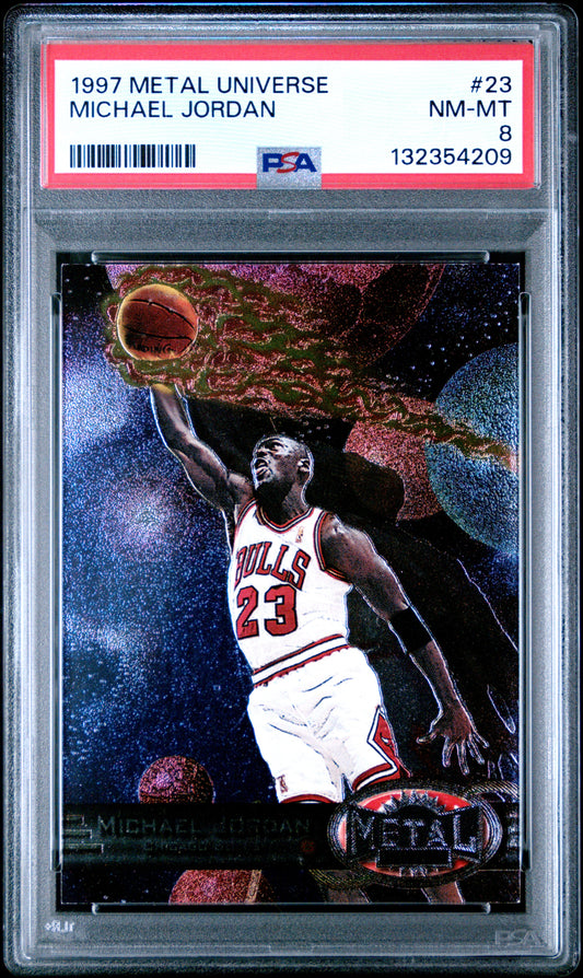 Michael Jordan 1997 Metal Universe #23 PSA 8 Nm-Mint 4209