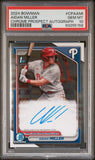 Aidan Miller 2024 Bowman Chrome Autograph PSA 10 Gem Mint