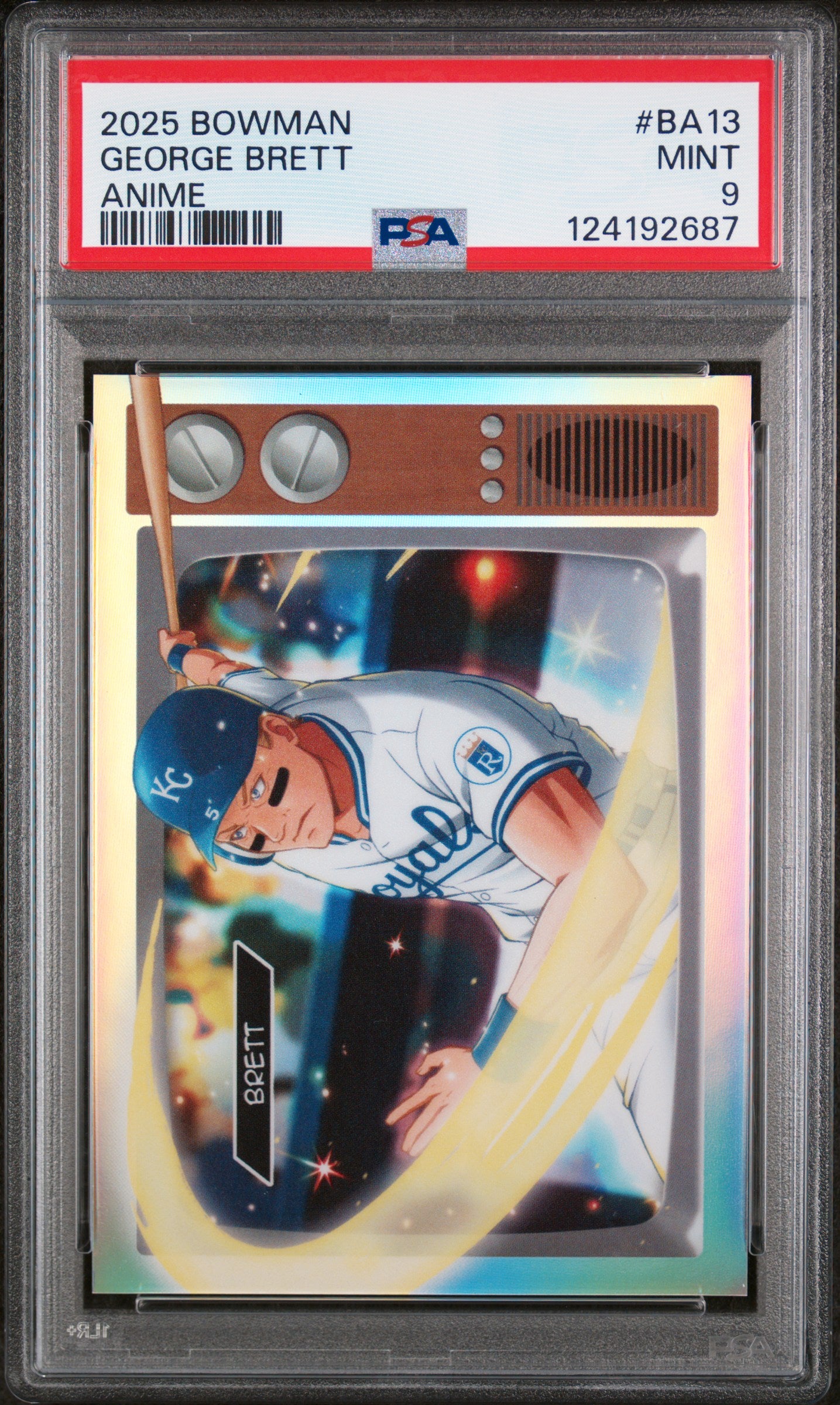 George Brett 2025 Bowman Anime #BA13 PSA 9 Mint