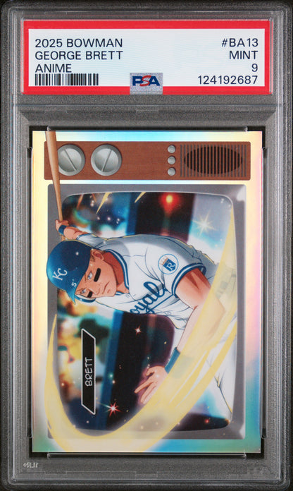 George Brett 2025 Bowman Anime #BA13 PSA 9 Mint