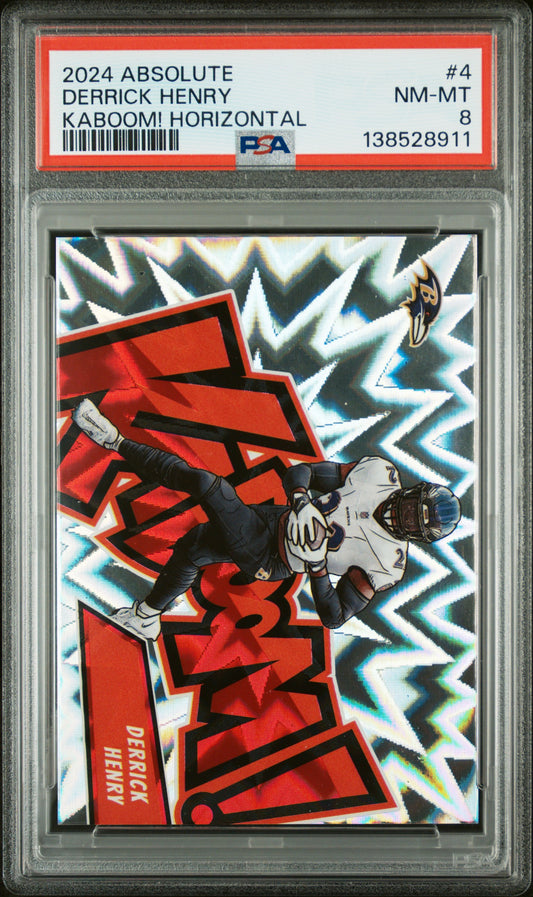 Derrick Henry 2024 Absolute Kaboom PSA 8 Nm-Mint 8911