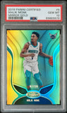 Malik Monk 2019 Panini Certified #5 Mirror Gold #7/10 PSA 10 Gem Mint