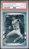 Shohei Ohtani 2021 Topps Chrome #159 Black/White Mini Diamond Refractor PSA 10 Gem Mint