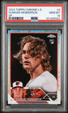 Gunnar Henderson 2023 Topps Chrome Logofractor SP Rookie PSA 10 Gem Mint