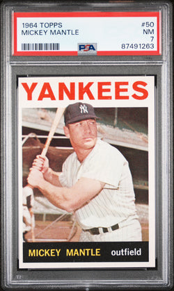 Mickey Mantle 1964 Topps #50 PSA 7 Near Mint