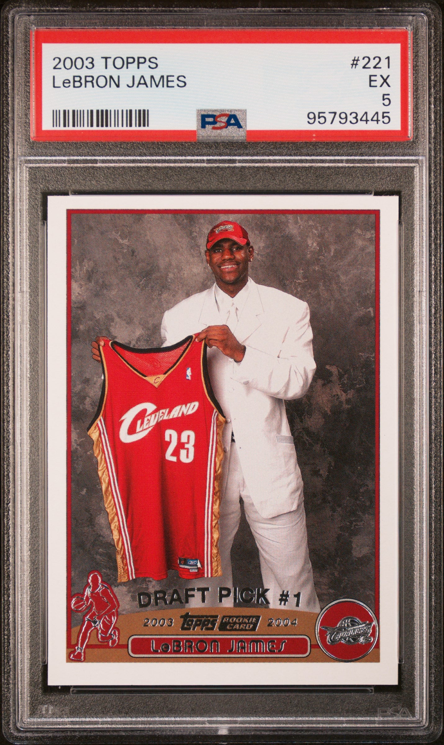 LeBron James 2003 Topps Rookie #221 PSA 5 EX 3445