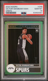 Victor Wembanyama 2023 Hoops #298 Green #14/99 PSA 10 Gem Mint