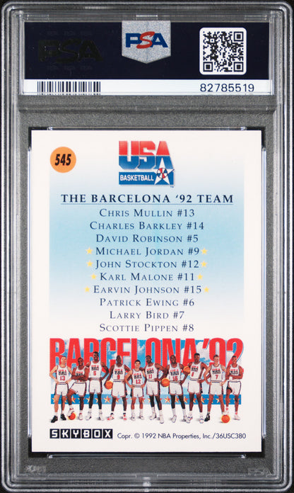 Michael Jordan 1991 Skybox Team USA 2 #545 PSA 10 Gem Mint 5519