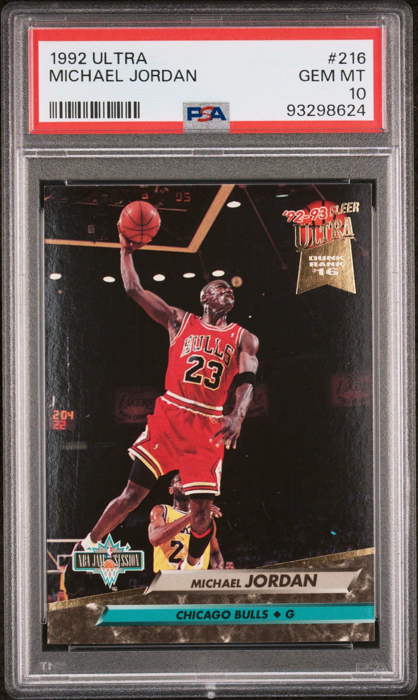 Michael Jordan 1992 Fleer Ultra #216 PSA 10 Gem Mint