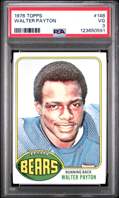 Walter Payton 1976 Topps #148 Rookie PSA 3 Very Good 0591