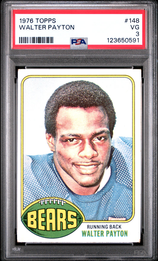 Walter Payton 1976 Topps #148 Rookie PSA 3 Very Good 0591