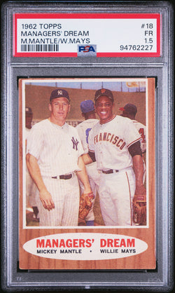 Mickey Mante/Willie Mays 1962 Topps #18 PSA 1.5 Fair