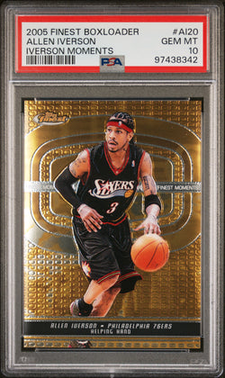 Allen Iverson 2005 Finest Boxloader #AI20 #146/399 PSA 10 Gem Mint