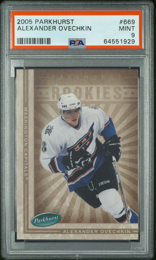 Alex Ovechkin 2005 Parkhurst #669 PSA 9 Mint
