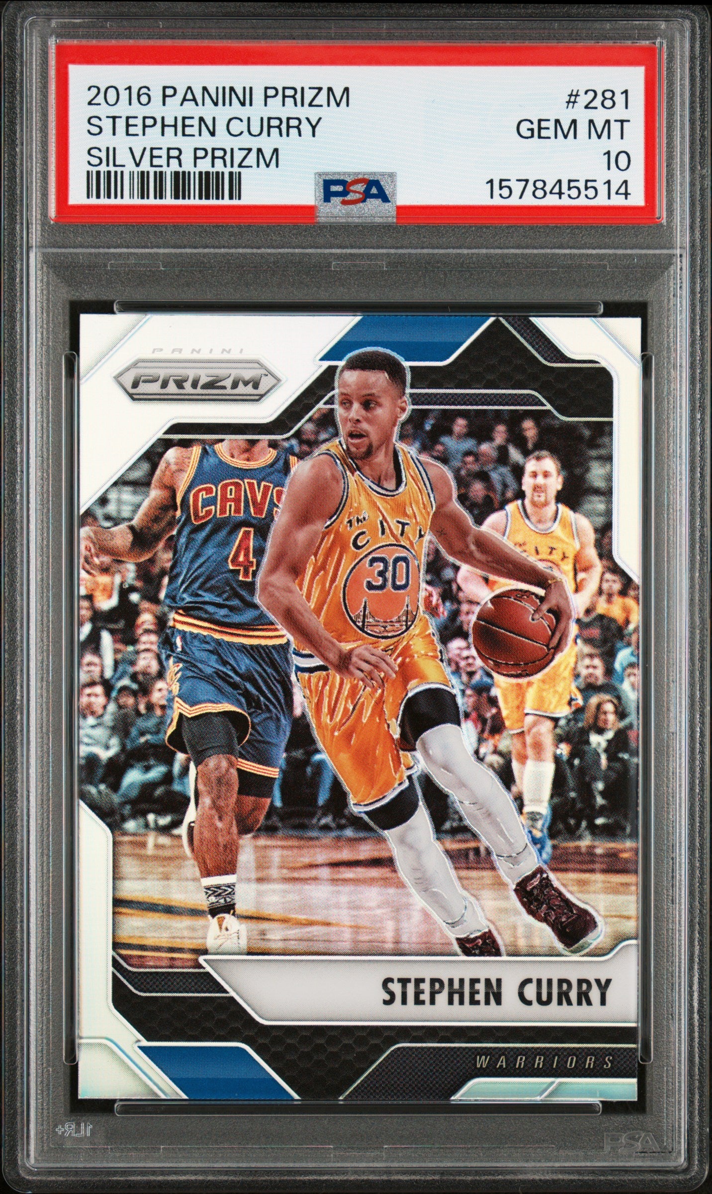 Stephen Curry 2016 Panini Prizm #281 Silver Prizm PSA 10 Gem Mint