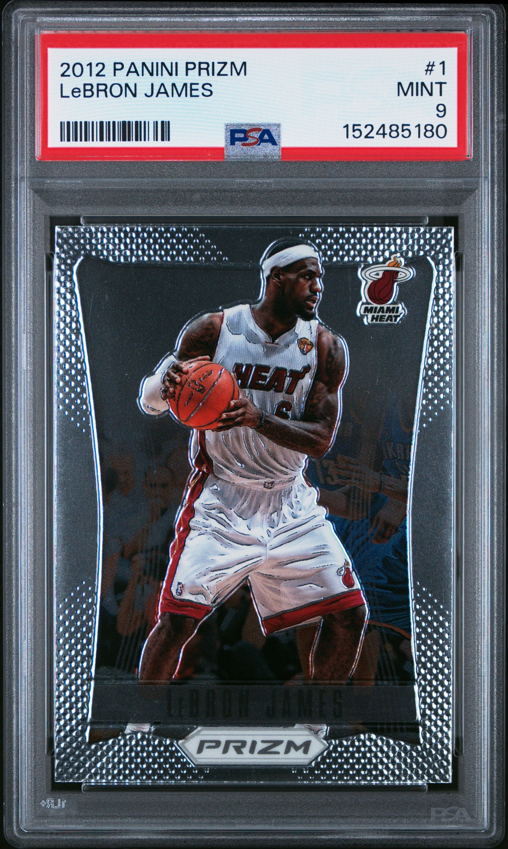 LeBron James 2012 Panini PRizm #1 PSA 9 Mint 5180