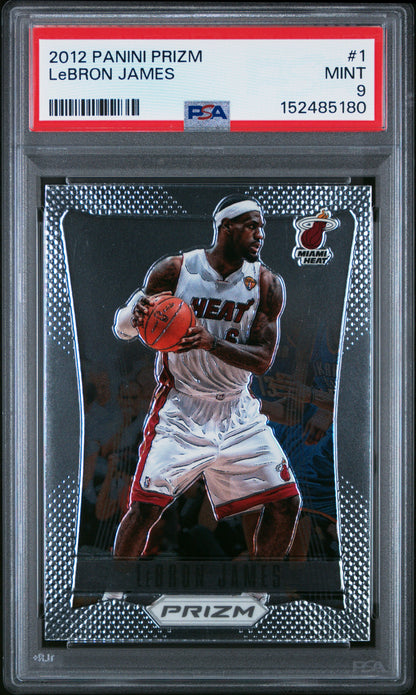 LeBron James 2012 Panini PRizm #1 PSA 9 Mint 5180