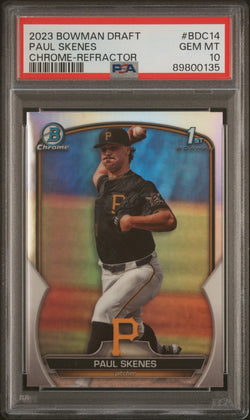 Paul Skenes 2023 Bowman Chrome Refractor PSA 10 Gem Mint 0135