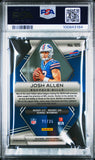 Josh Allen 2018 Panini Spectra Neon Blue Die-Cut Rookie #21/35 PSA 10 Gem Mint