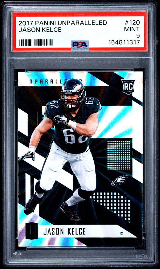 Jason Kelce 2017 Panini Unparalleled Rookie #120 PSA 9 Mint 1317