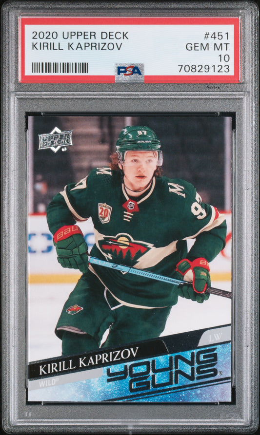 Kirill Kaprizov 2020 Upper Deck Rookie #451 PSA 10 Gem Mint 9123