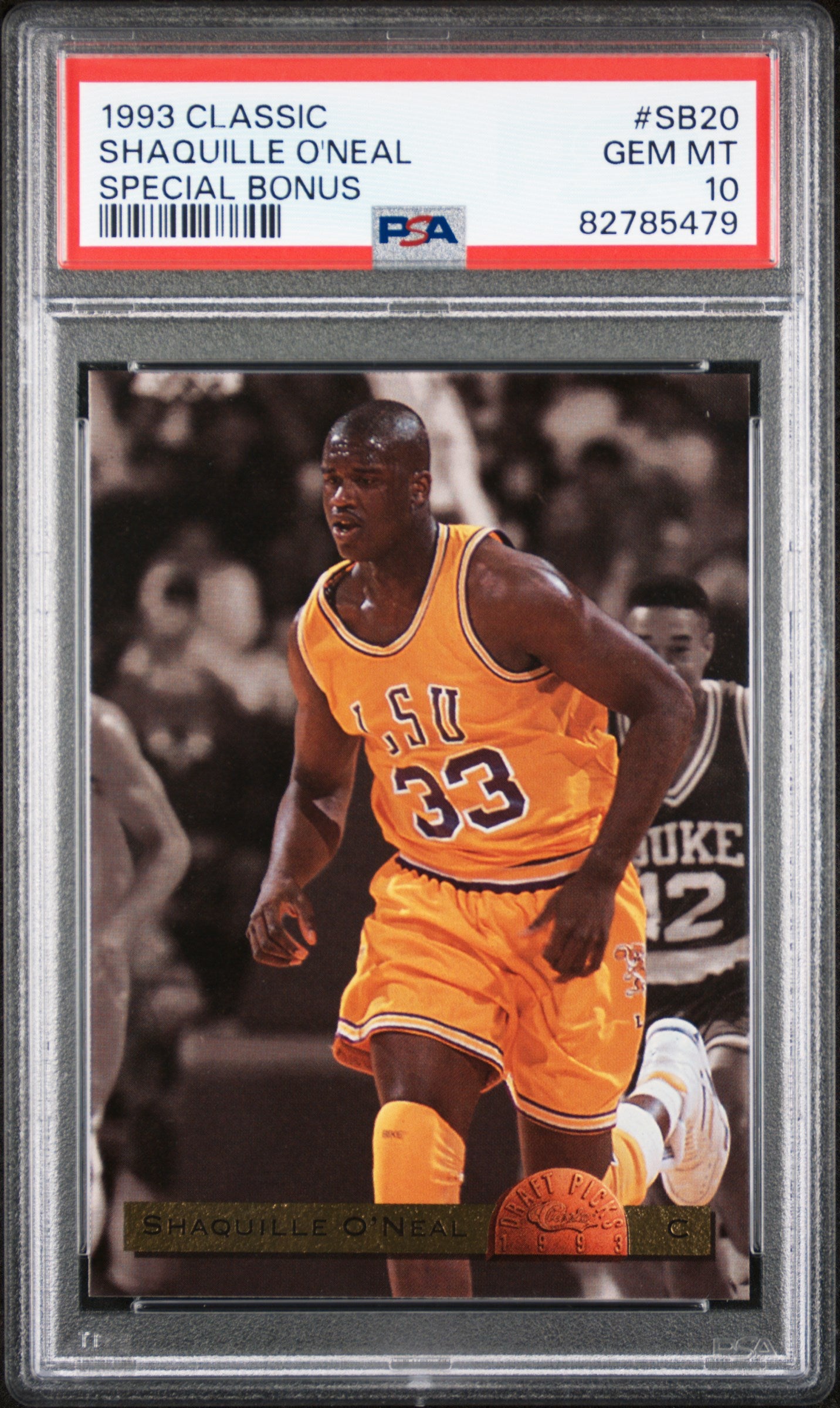 Shaquille O'Neal 1993 Classic Special Bonus #SB20 PSA 10 Gem Mint