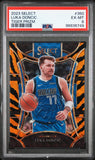 Luke Doncic 2023 Panini Select #350 Tiger Stripe PSA 6 Ex-Mint