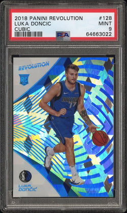 Luka Doncic 2018 Panini Revolution Cubic Rookie #23/50 PSA 9 Mint