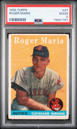 Roger Maris 1958 Topps #47 PSA 2 Good