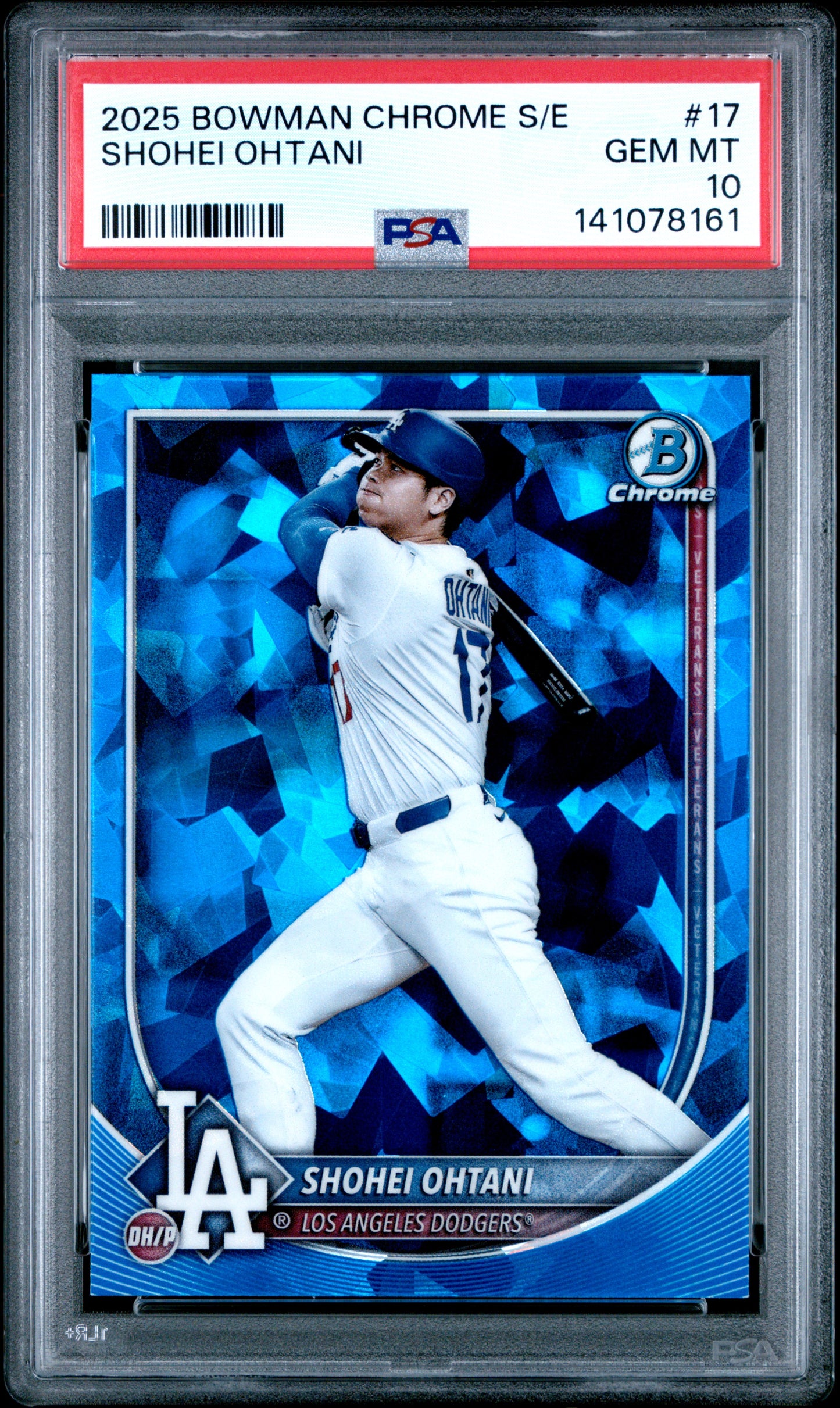 Shohei Ohtani 2025 Bowman Chrome Sapphire #17 PSA 10 Gem Mint 8161