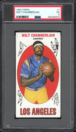 Wilt Chamberlain 1969 Topps #1 PSA 5 EX