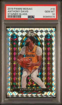 Anthony Davis 2019 Panini Mosaic Stained Glass PSA 10