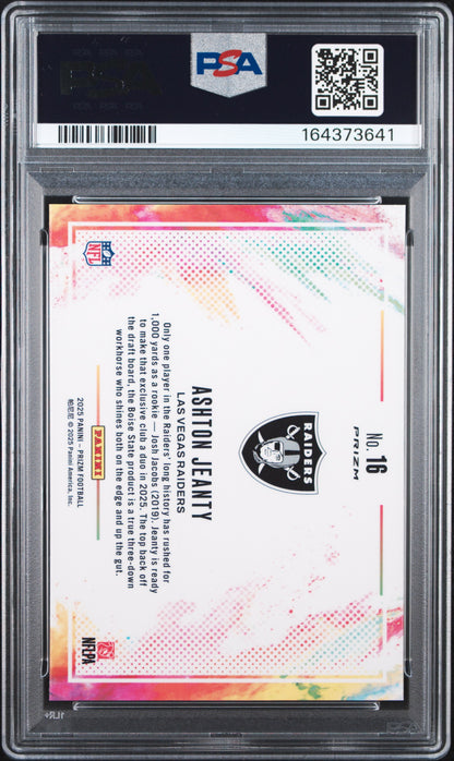 Ashton Jeanty 2025 Panini Prizm Color Blast PSA 10 Gem Mint
