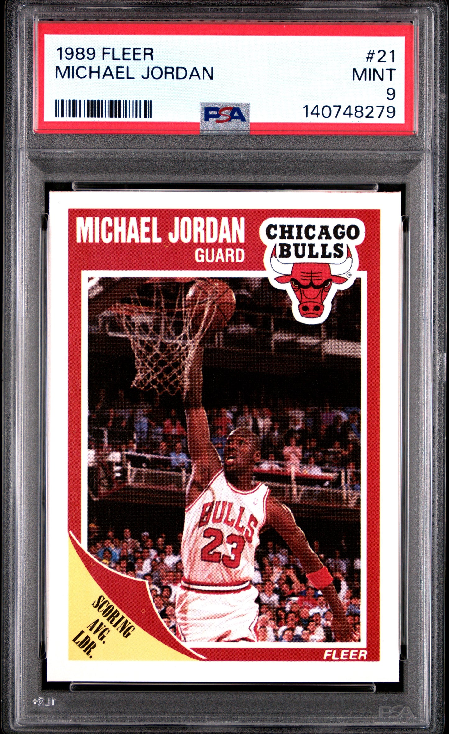 Michael Jordan 1989 Fleer #21 PSA 9 Mint 8279