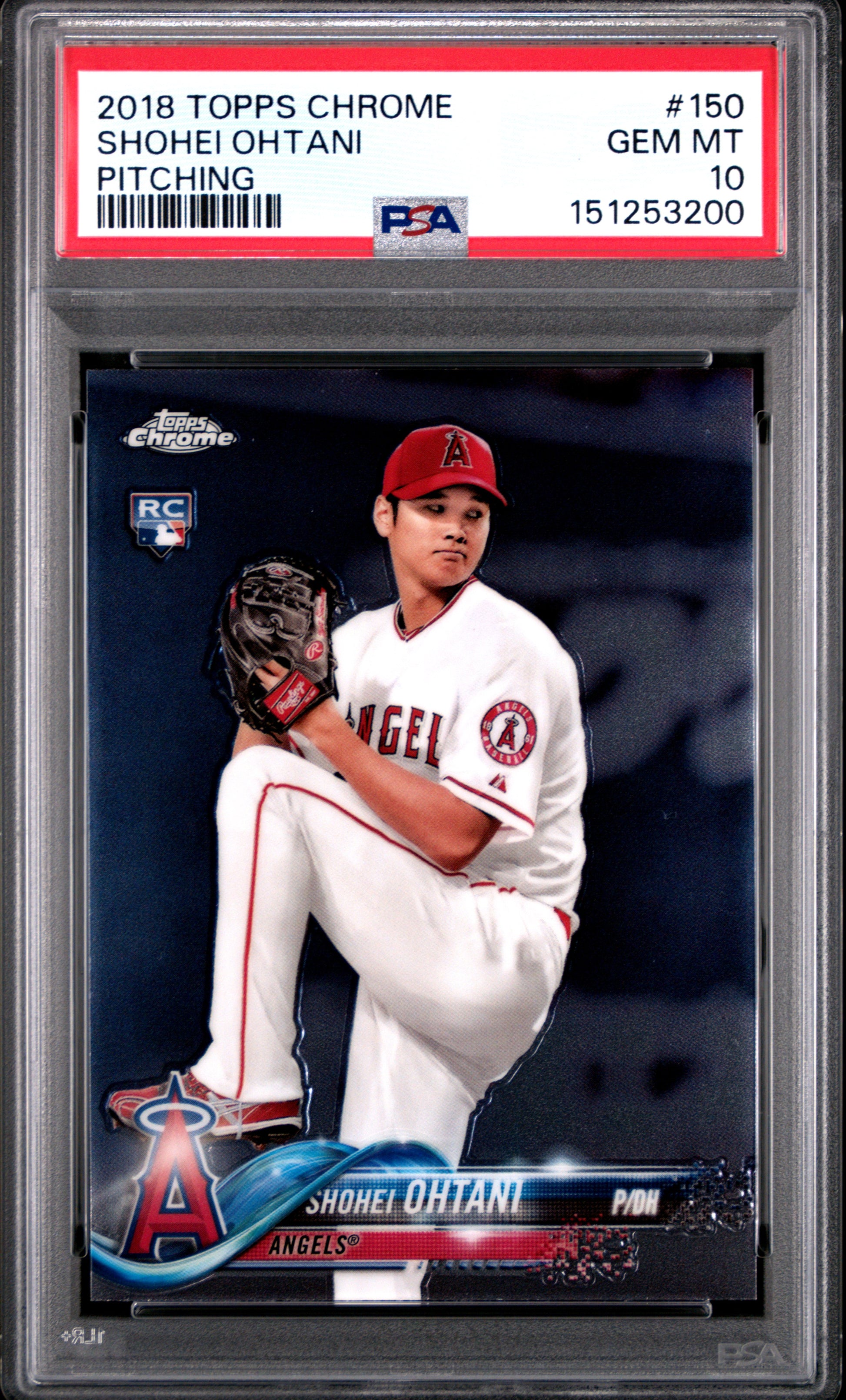 Shohei Ohtani 2018 Topps Chrome Rookie #150 PSA 10 Gem Mint 3200