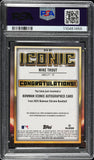 Mike Trout 2023 Bowman Chrome Mega Box Rose Gold Iconic Auto #1/1 PSA 9 Mint
