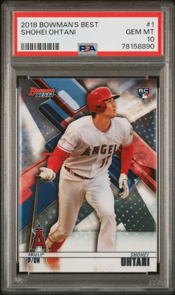 Shohei Ohtani 2018 Bowmans Best #1 PSA 10 Gem Mint