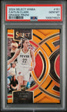Caitlin Clark 2024 Panini Select WNBA Orange Prizm #151 #88/125 PSA 10 Gem Mint
