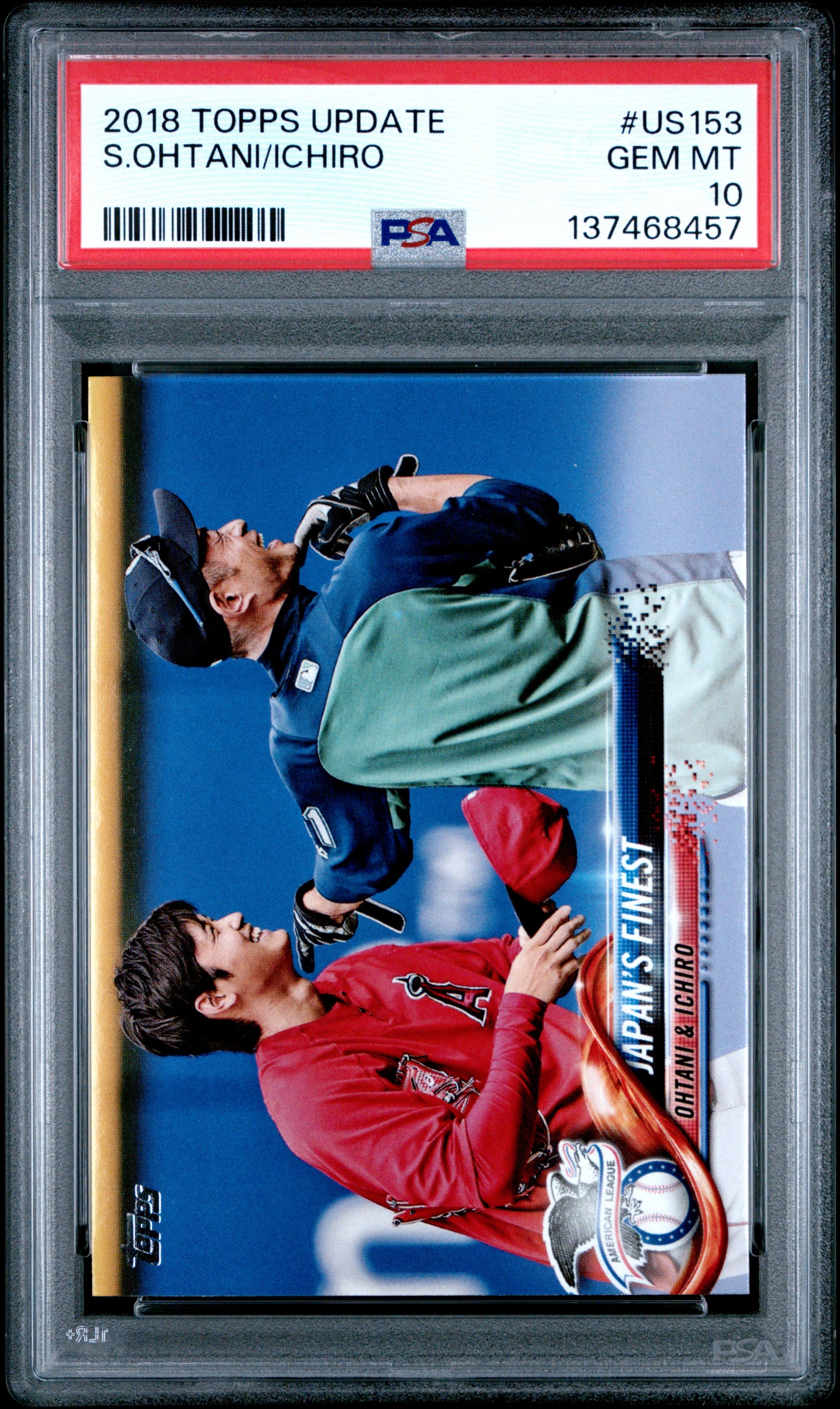 Shohei Ohtani + Ichiro 2018 Topps Update #US153 PSA 10 Gem Mint 8457