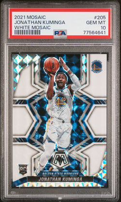 Jonathan Kuminga 2021 Panini Mosaic White Mosaic #1/25 PSA 10 Gem Mint